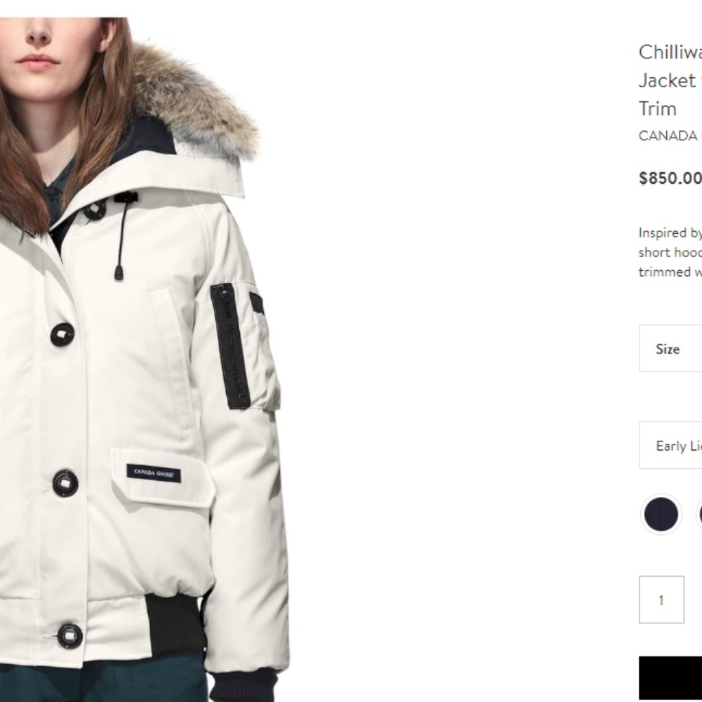 Canada goose coat